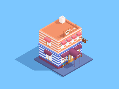 isometric cafe cafe coffee iso isometric