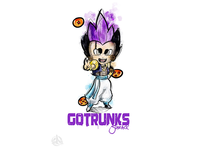 ⚡️ G Ø T R Ü Ń K S G A N G Z’ ⚡️ character chibi dbz design dragonball drawing graphics illustration procreate sketch