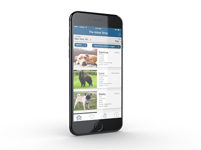 The Adopt Shop animal adoption animals app concept app design application design interface interface design ios mobile mobile ui pet pet adoption product design product designer sketch ui ui design ui designer ui designs