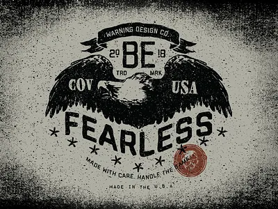 Personal Identity badge branding eagle fashion grit grunge logo typography