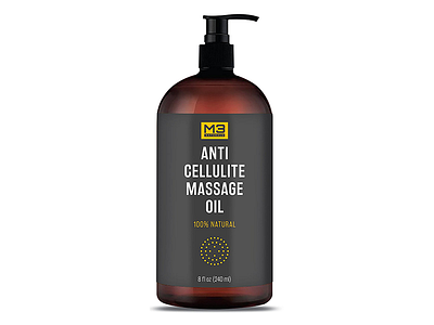 Massage Oil Label Design bottle branding design graphic design label label design minimalist oil packaging packaging design print print design