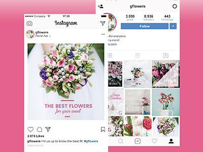 Florist Media Kit branding design facebook kit instagram kit marketing media kit social media social media kit