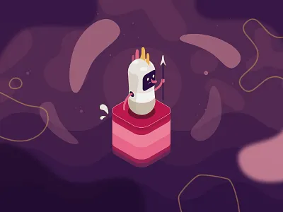 White Blood Cell biology blood isometric isometric knight isometric monster knight little monster monster white blood cell