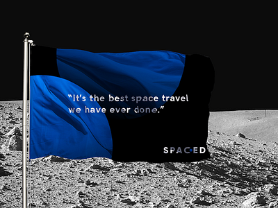SPACED flag astronaut branding challenge planet space spaced spacedchallenge