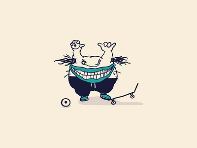 Cartoon Skate Punks | Krumm ahh real monsters cartoon color draw drawing illustration illustrator krumm nickelodeon skate skateboard sketch