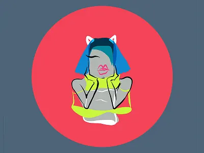 Juana No. 4 of 6 female gesturing illustration