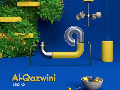 • Al-Qazwini • from "Candles in the dark" 3d alphabet arabic art c4d cg cinema4d digitalart houdini letters redshift render