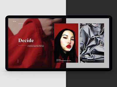 Decide. fashion kiev photoshop promo red stylish ui ukraine ux website