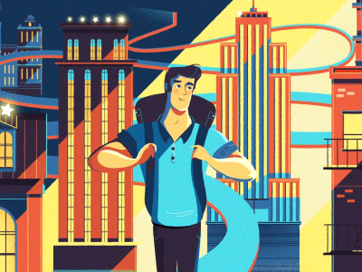 The Arabic leader in booking online #1 animated ad animation booking website character animation city commercial explainer video hotel journey travels video marketing