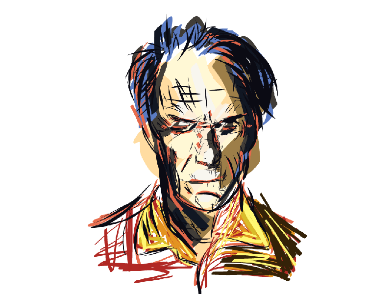 Clint Eastwood adobedraw clint eastwood illustration illustrator man portrait