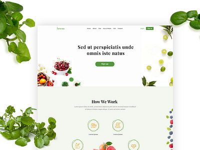 Nutrition Landing Page creative design diet food health landing page nutrition uiux web layout