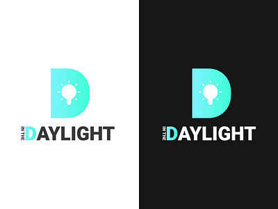 In the Daylight Logo black contrast dark idea light logo logotype typo typography white