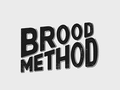 Broodmethod Logo logo typography