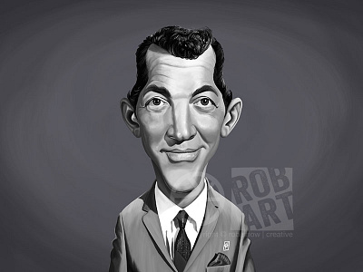 Dean Martin actor caricature celebrity cinema crooner dean martin film hollywood movies music portrait singer