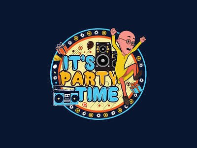 Party Time graphic design graphic elements