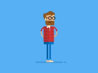 Character - Meet Bob character design mobile app user interface design