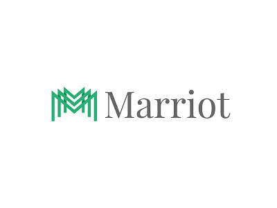 Marriot logo design hotel icon logo shape