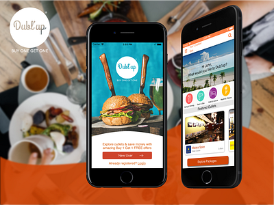Dubl'up App - Login & Home Screen app ui b1g1 design home screen login screen ui ux