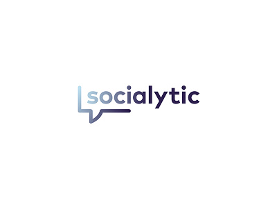 Logo design | concept Socialytic color design gradient illustrator logo typography