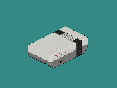 NES / Nintendo Entertainment System Pixel Art gaming isometric nes nintendo nintendo entertainment system pixel art