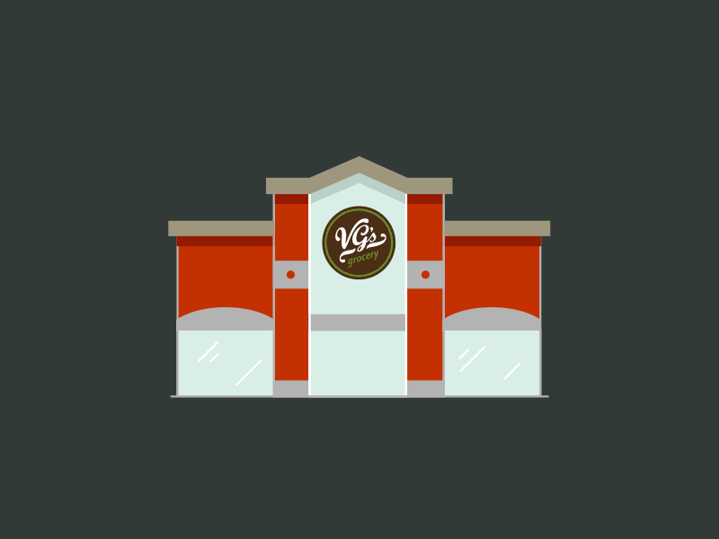 Store Illustration animation building icon illustration motion retail store