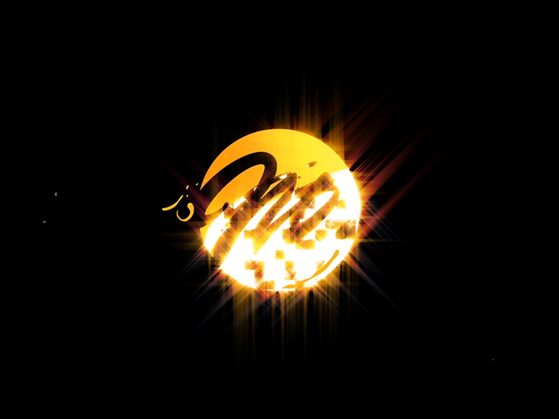 Nd Hot Gold animation calligraphy customtype gif lettering logo logotype monogram motion type typography