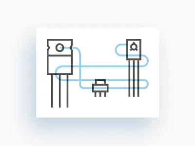 + Electronic components - components electronic icon logo nanotechnology radio transistor