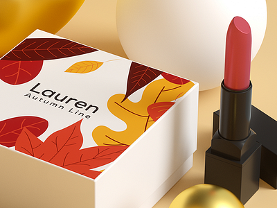 Lauren Autumn Cosmetics beauty c4d cosmetics fusion 360 lipstick octane photography