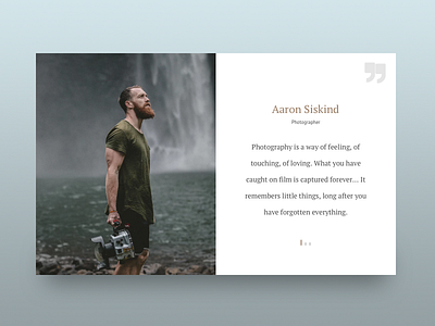 Testimonial Block attila dailyui szabo testimonial tremt weekly ui