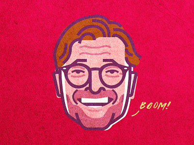 Jurgen Klopp art football illustration klopp liverpool people portrait soccer sports vector