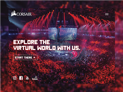 CORSAIR page design design page ui web