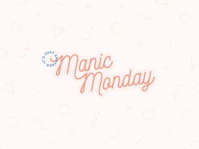 Manic Monday bangles manic monday pastel pattern pink typography