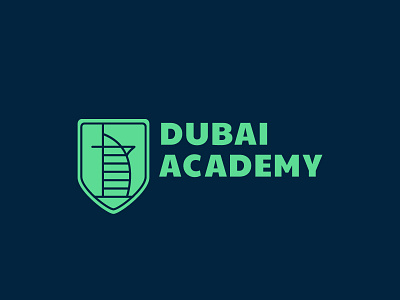 Daily logo challenge 38/50 - College/University academy brand branding clean college dailylogo dailylogochallenge dubai logo simple university vector