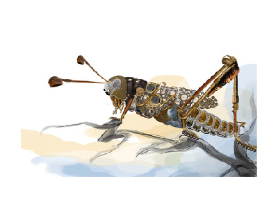 Insect concept insect machine photoshop