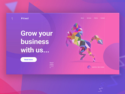 Stay Hungry, Stay Creative bubble creative design gradient header design hero image ui ux web design website