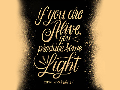 Ann Makosinski ann makosinski handlettering handwritting lettering light script type typography