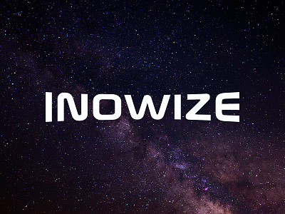 Inowize Logo background branding concept font logo space type typeface