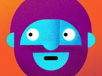 Purple Beard beard geometric illustration purple texture