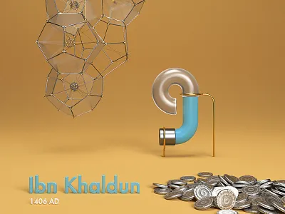 • Ibn Khaldun • from "Candles in the dark" 3d alphabet arabic art c4d cg cinema4d digitalart houdini letters redshift render