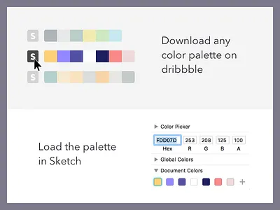Dribbble Color Palette Generator add ons chrome color development dribbble extension firefox palette process sketch tool