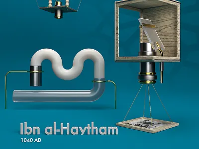 • Ibn al-Haytham • from "Candles in the dark" 3d alphabet arabic art c4d cg cinema4d digitalart houdini letters redshift render