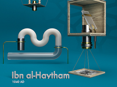 • Ibn al-Haytham • from "Candles in the dark" 3d alphabet arabic art c4d cg cinema4d digitalart houdini letters redshift render