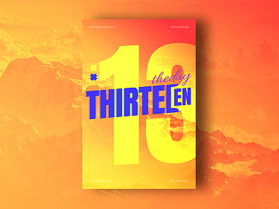 Day Thirteen of Dribbble Experience count the day creative elephant dribbble experience poster