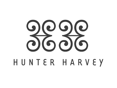 Hunter Harvey Logo branding design logo typography