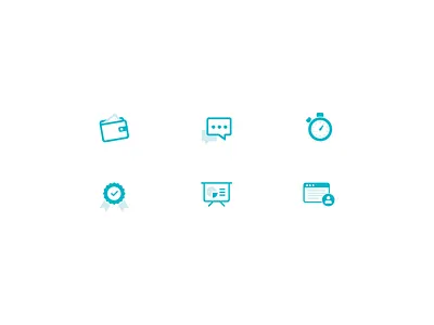 Icons analyze cloud share document illustration legal mobile profile secure security teal yellow