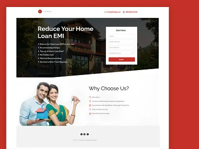 Landing Page for Loan Company homeloan landingpage onepage