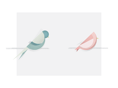 Birds Grain birds color grain illustration