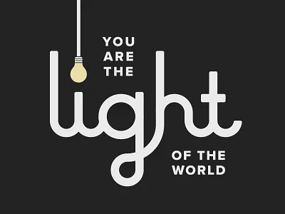 Matthew 5 adobe bible design graphic illustration illustrator light logo matthew typography verse