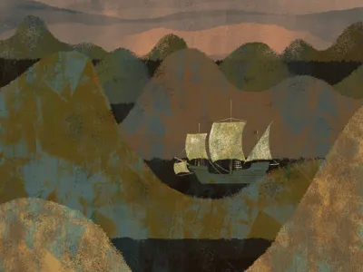 Maiden Voyage fjord ship texture