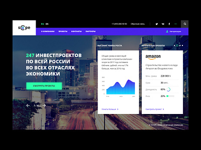 Scope concept grid investment project ui ux web